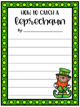 St patricks day â coloring pages â writing prompts tpt