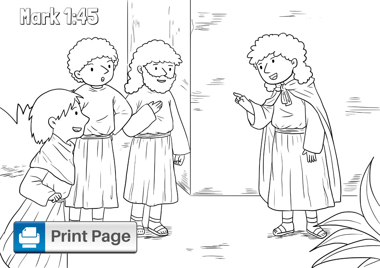 Jesus heals the leper coloring pages for kids â connectus