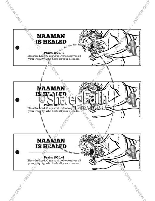 Naaman the leper kings sunday school coloring pages clover media