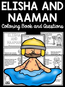 Elisha and naaman coloring book bible story naaman miracles leprosy