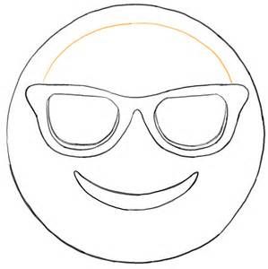Sunglass emoji coloring page coloring pages emoji coloring pages emoji faces coloring pages