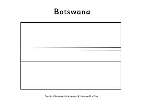 Botswana flag colouring page flag coloring pages botswana flag botswana