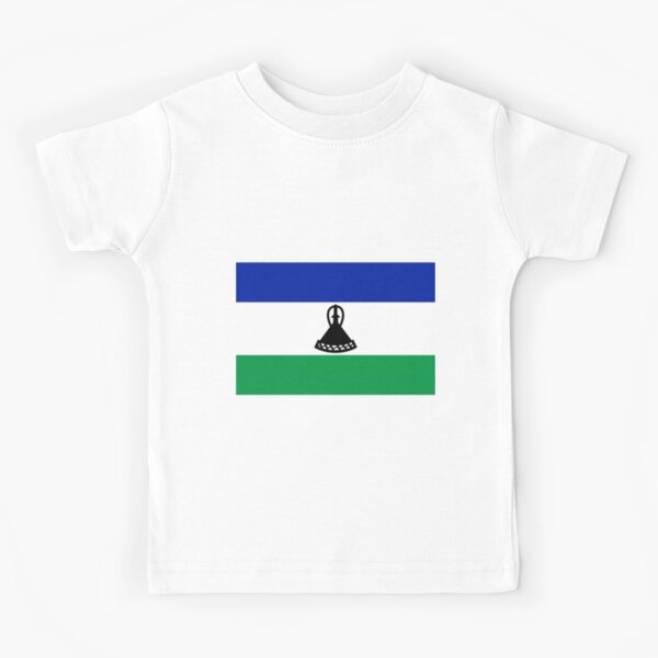 Lesotho flag word kids t