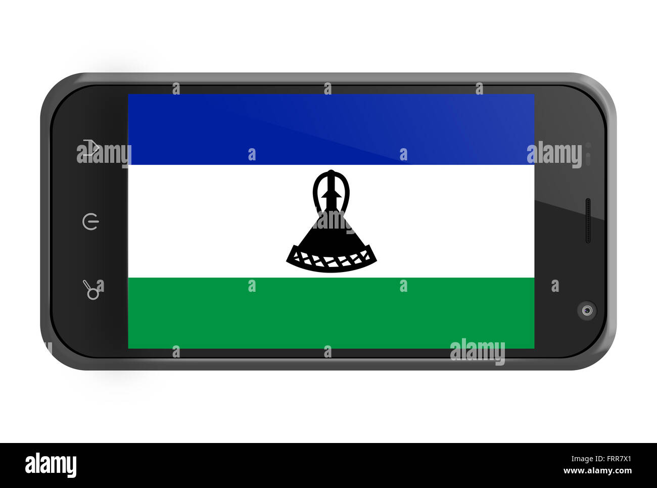Lesotho flag isolated cut out stock images pictures