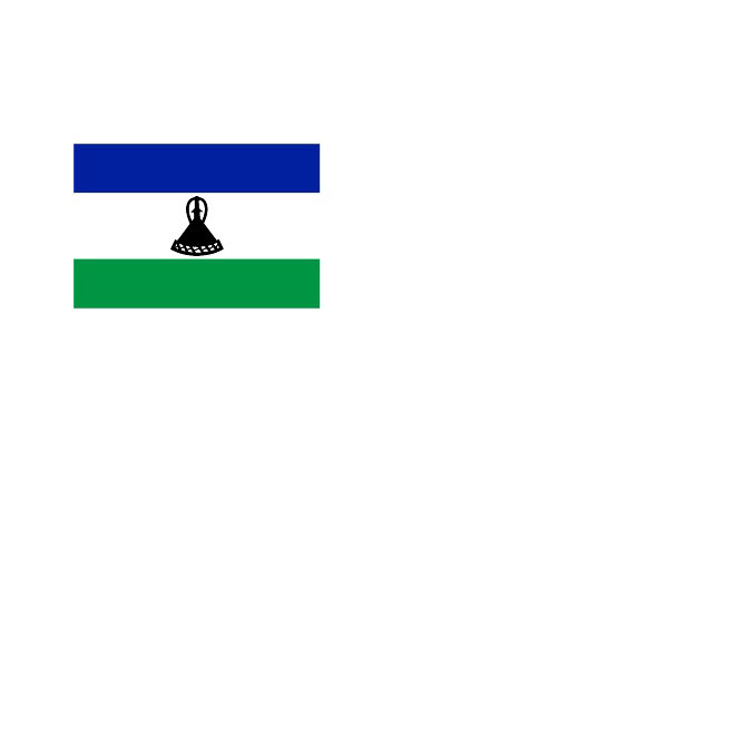 Lesotho flag royalty free stock svg vector
