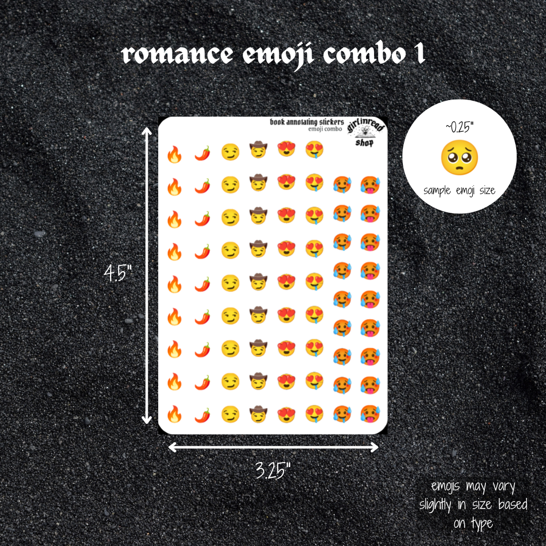 Romance emoji text bos â annotating stickers
