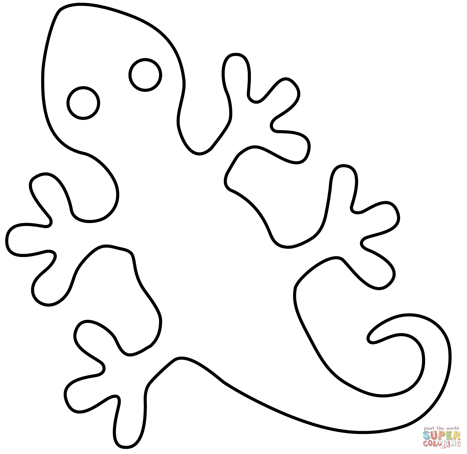 Lizard emoji coloring page free printable coloring pages