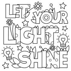 Download or print the free let your light shine coloring page and find thousands of other bible coloring pages bible coloring jesus coloring pages