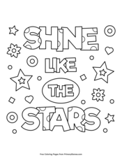 Let your light shine coloring page â free printable pdf from