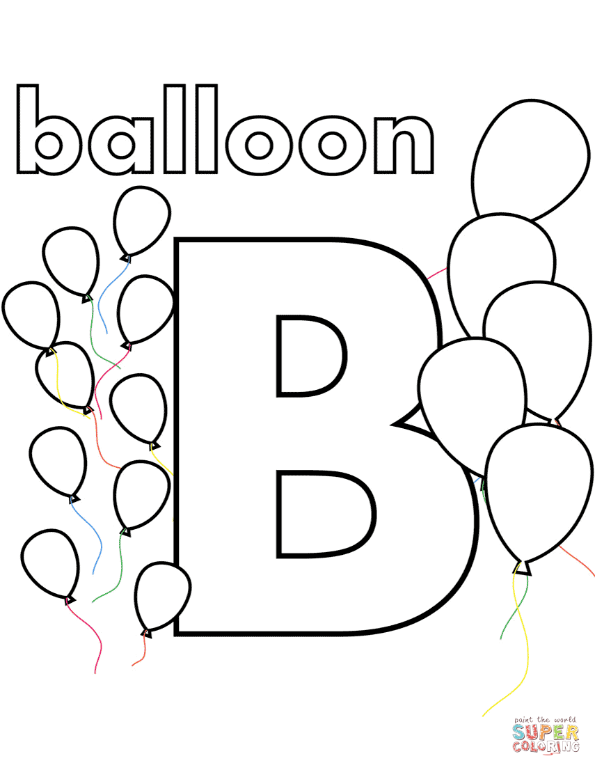 Free b coloring pages unleash your creativity