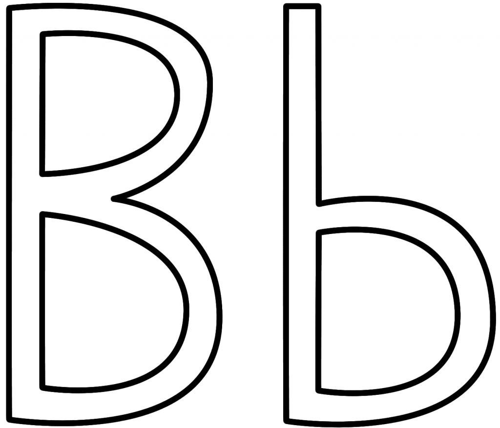 Letra b para imprimir e colorir letter b coloring pages letter b alphabet coloring pages