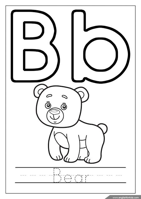 Letter b loring page letter b worksheets alphabet loring pages letter b loring pages