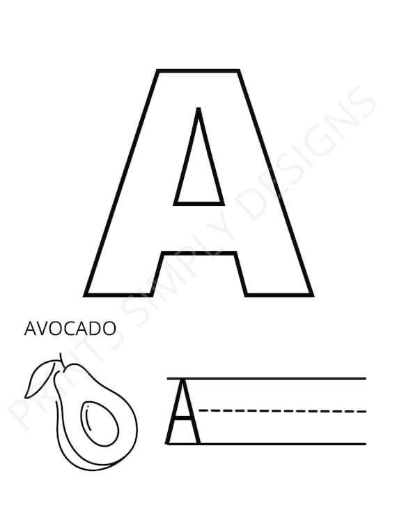 Alphabet coloring pages