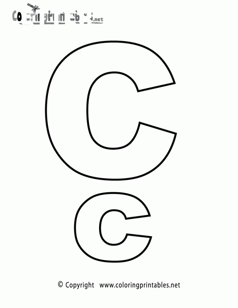 Letter c coloring sheet alphabet coloring pages lettering alphabet letter c coloring pages