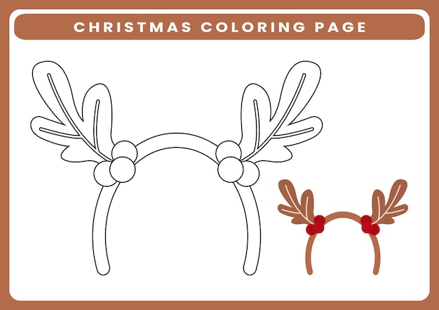 Premium vector christmas coloring pages printable for kids