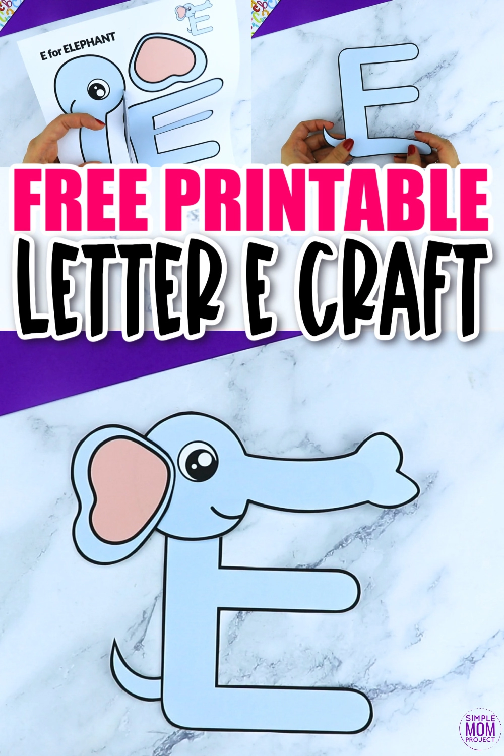 Free printable letter e craft template â simple mom project