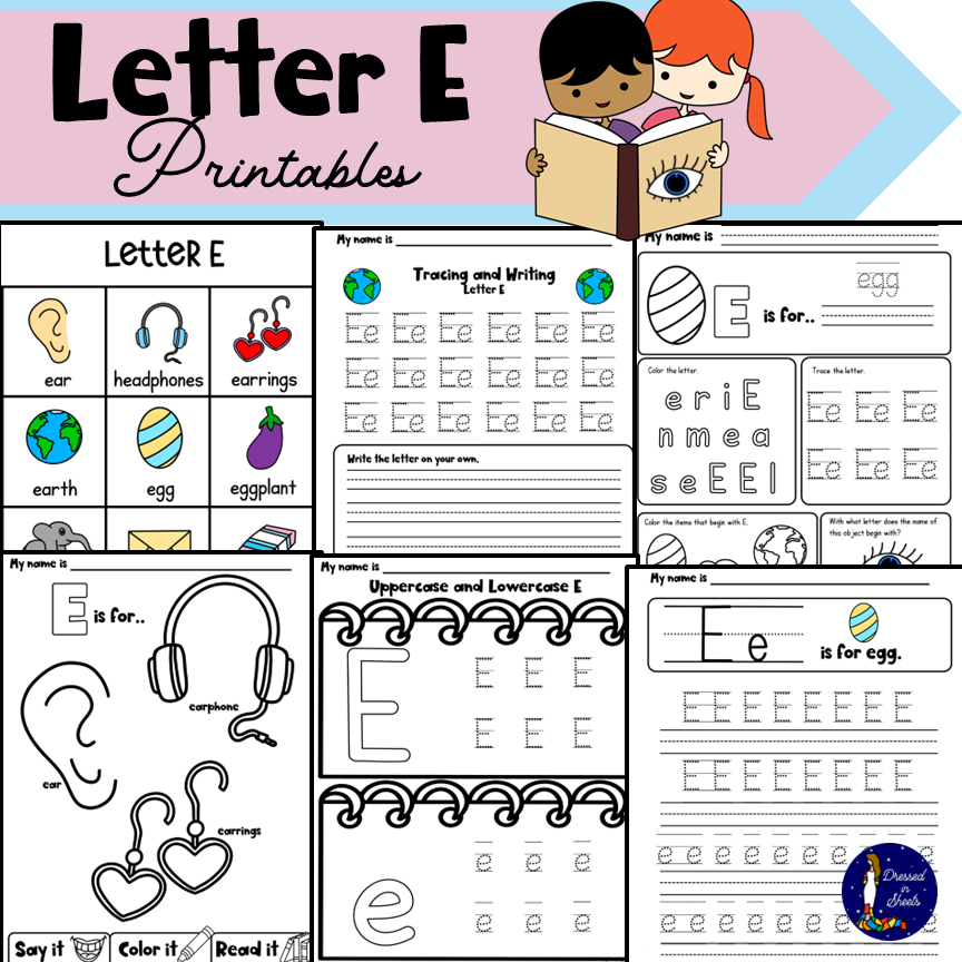 Letter e printables made by teachers