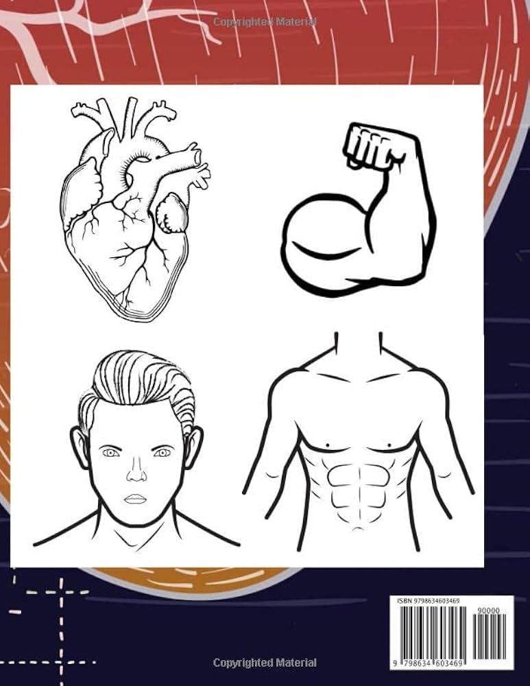 Human body coloring book for kids simple human anatomy activity book pecially for children it contains body back mind eye ear lungs tooth hair tongue arm leg hand heart and more