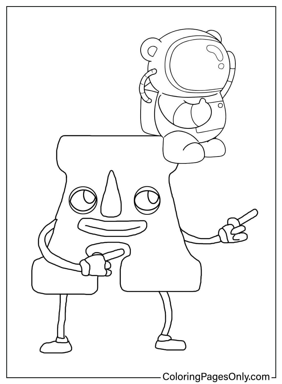 Coloring page letter a free