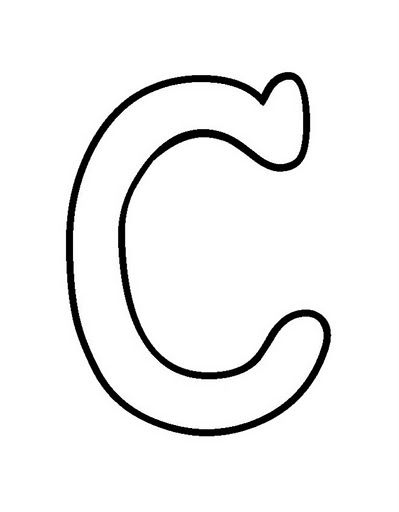 C letter coloring letter c