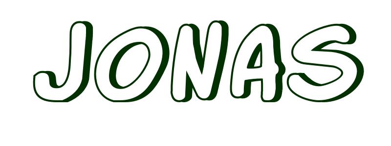 Coloring page first name jonas