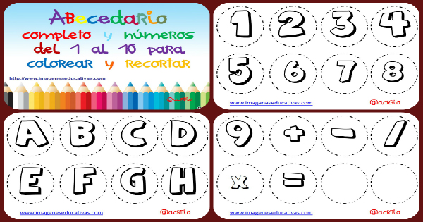 Abecedario para colorear y recortar simplemente imprime recorta y colorea â imagenes educativas