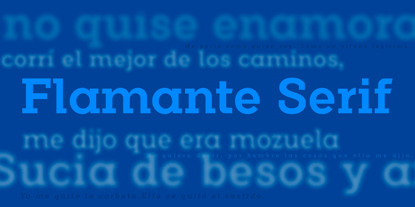 Flamante serif fonts