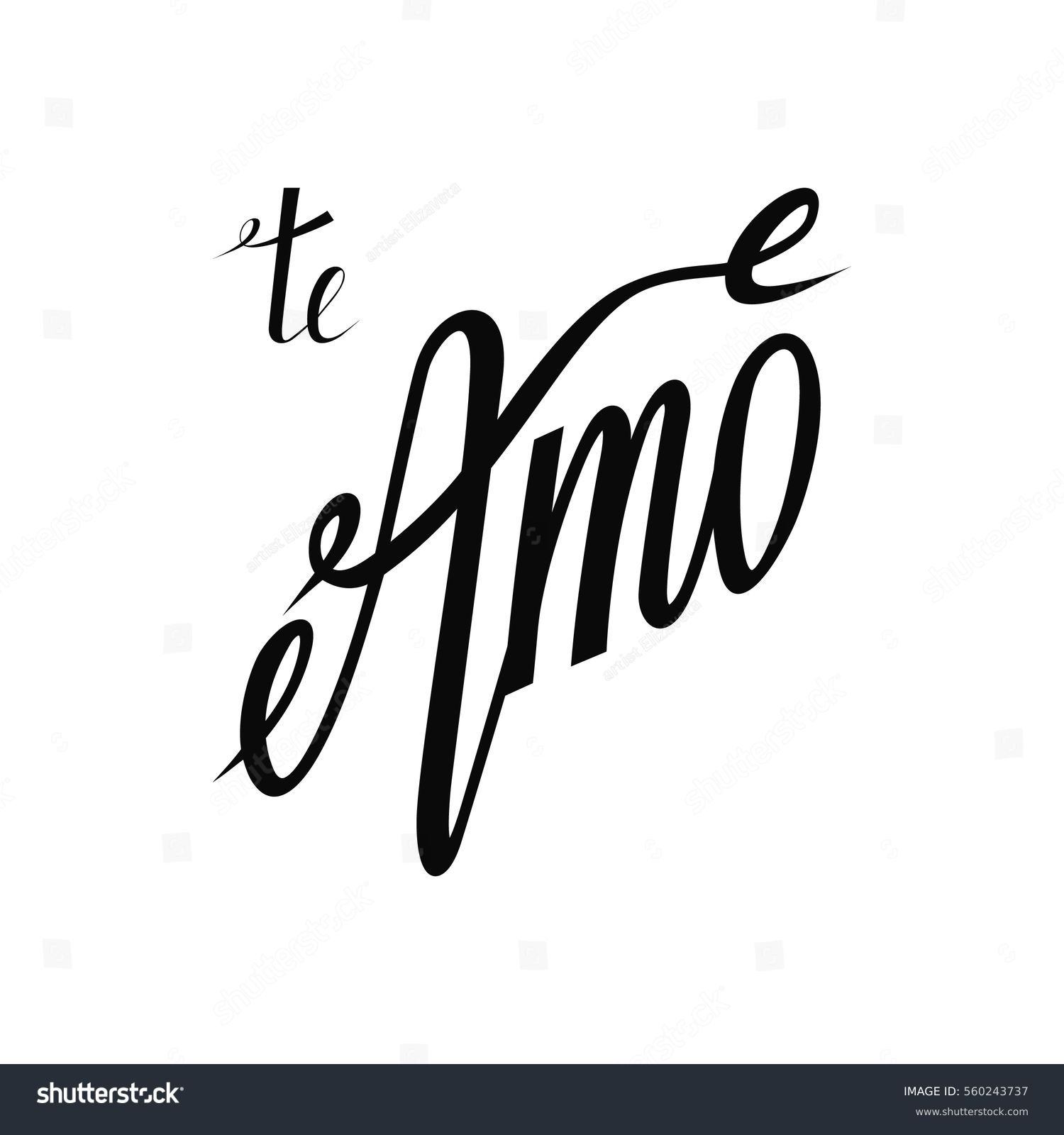 Te amo lettering images stock photos d objects vectors