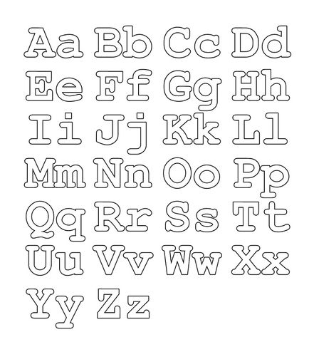 Full alphabet worksheet capital and small letters coloring page free printaâ tipos de letras mayusculas moldes de letras abecedario moldes de letras bonitas