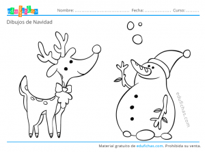 Dibujos de navidad para imprimir y colorear en pdf gratis