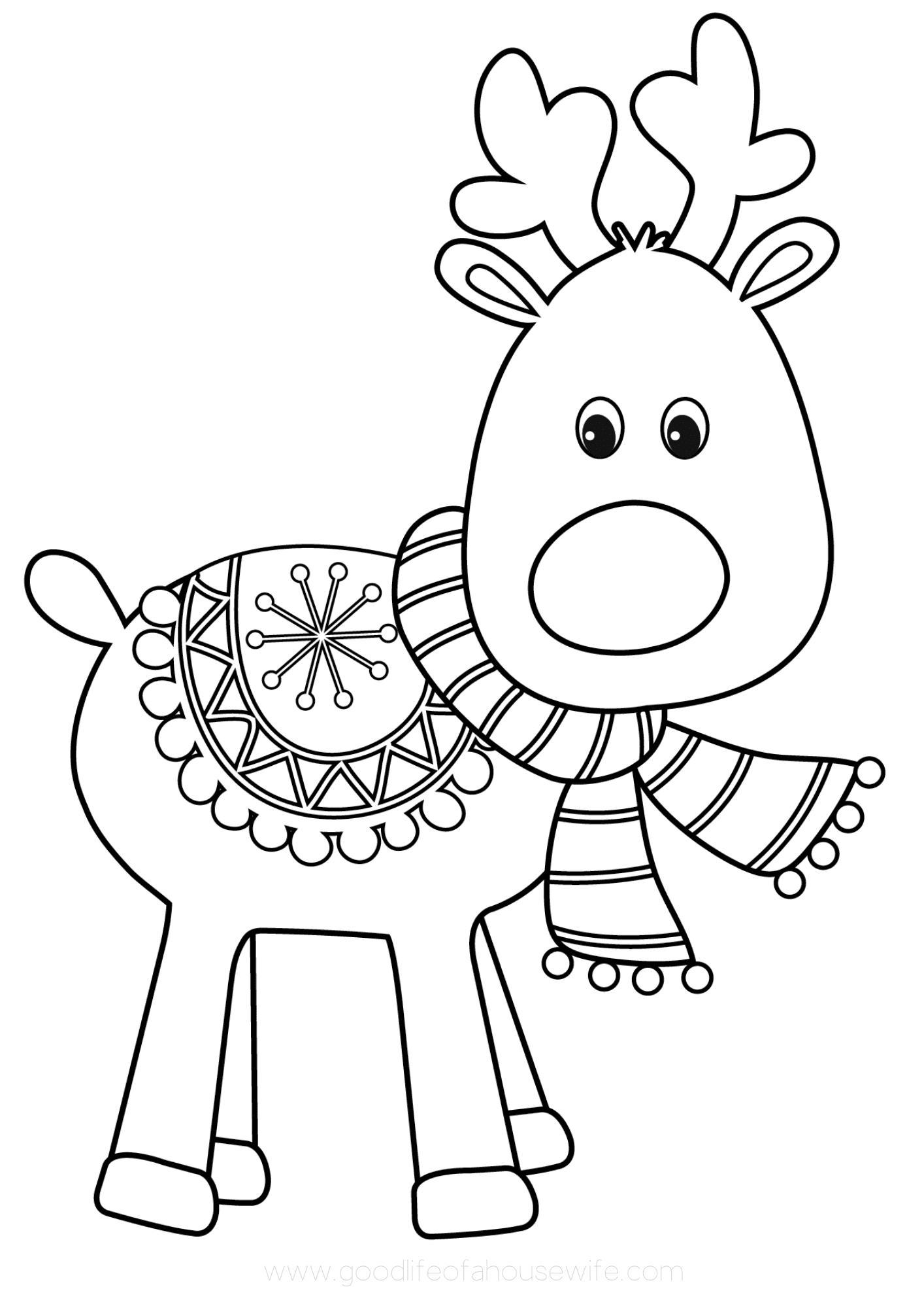 Free printable christmas coloring pag