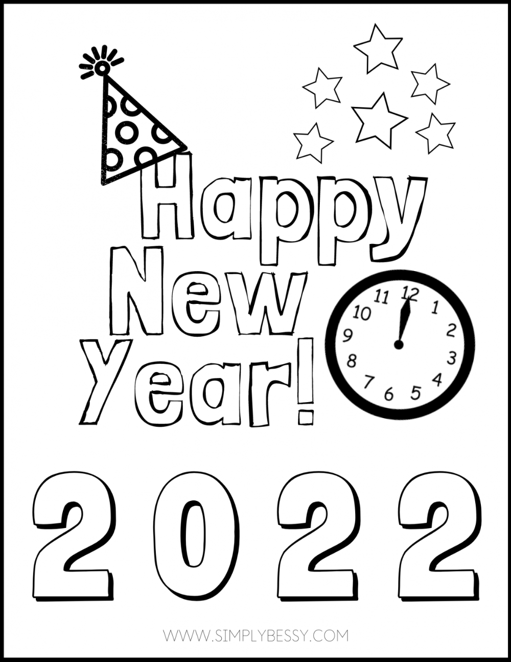 New year printable goal setting worksheet for kids new year coloring pag new years eve activiti happy new year