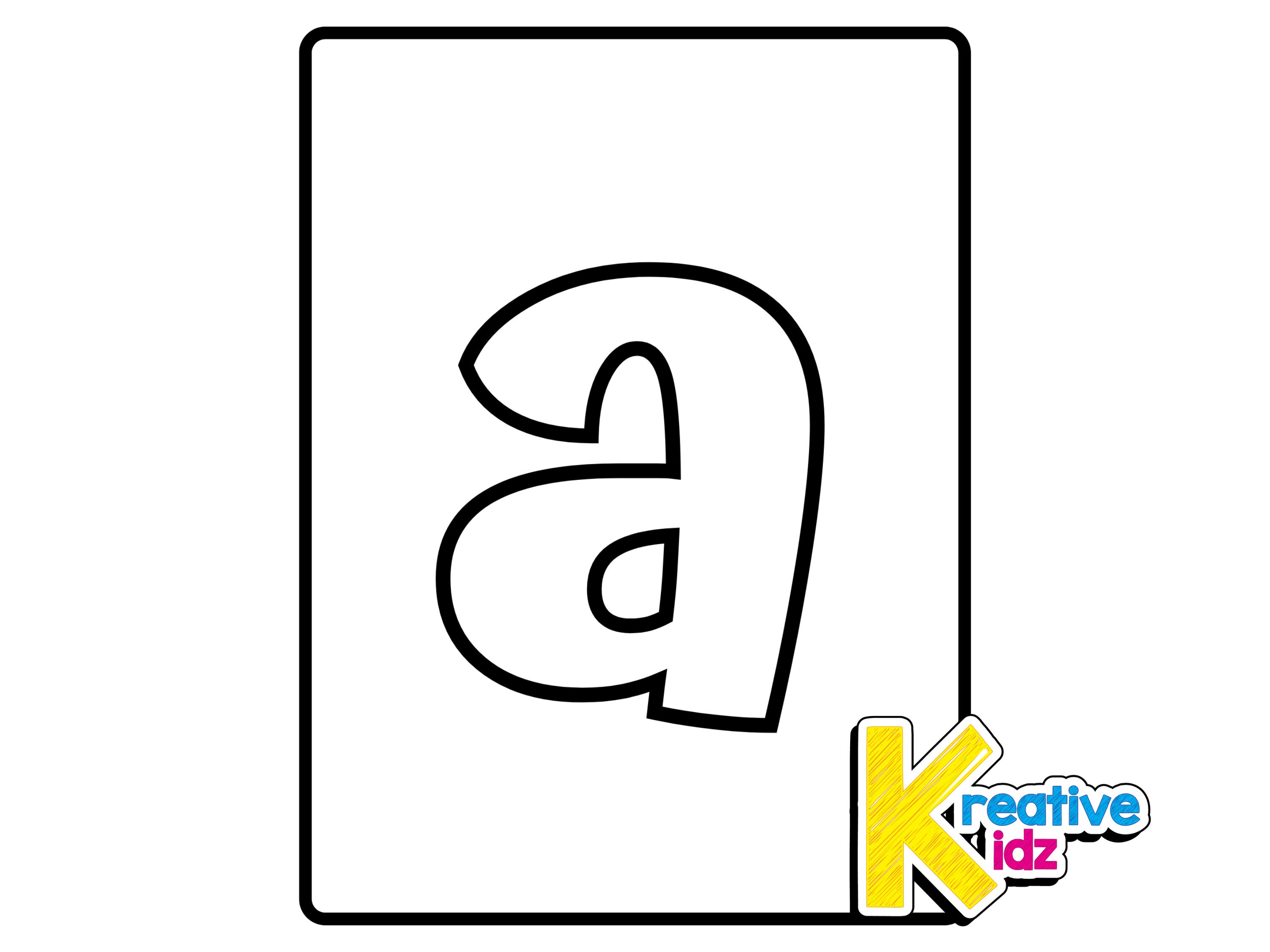 Lowercase alphabet letters abc alphabet coloring pages for kids and toddlers pdf printable pages