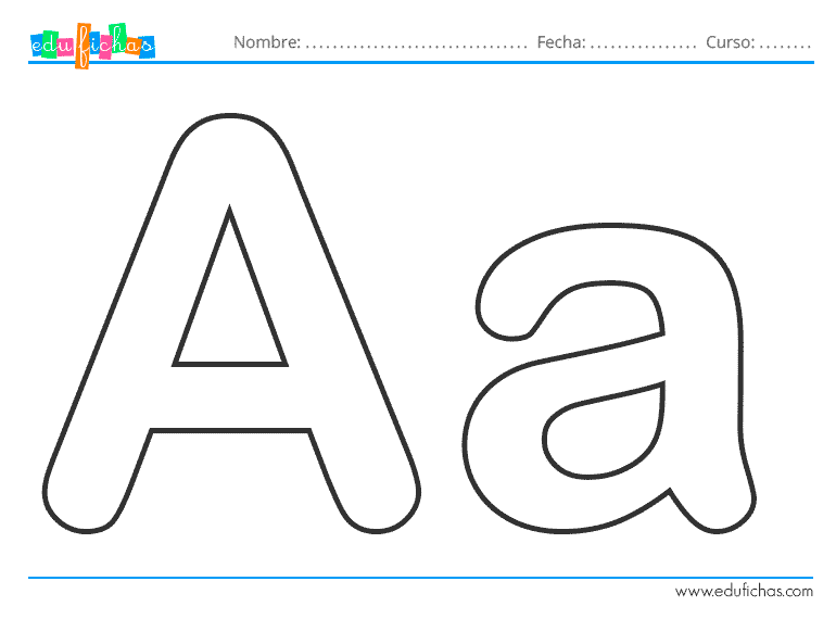 Letras para colorear imprimir fichas de letras coloreables pdf