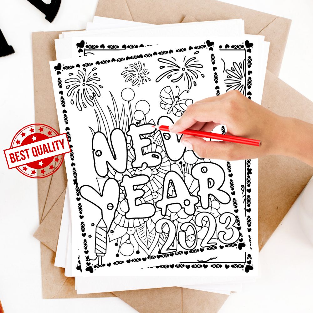 New year coloring pages no prep new year coloring made by teachers