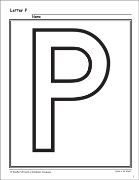 The letter pp alphabet unit printable flash cards skills sheets