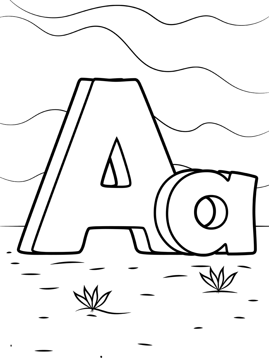 Alphabet coloring pages by coloringpageswk on