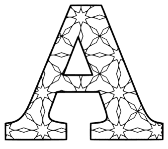 Coloring pages alphabet coloring pages letter a