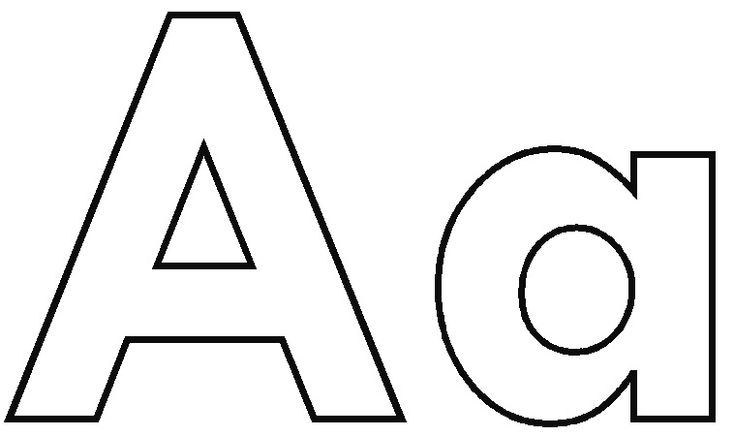 Letter a coloring pages