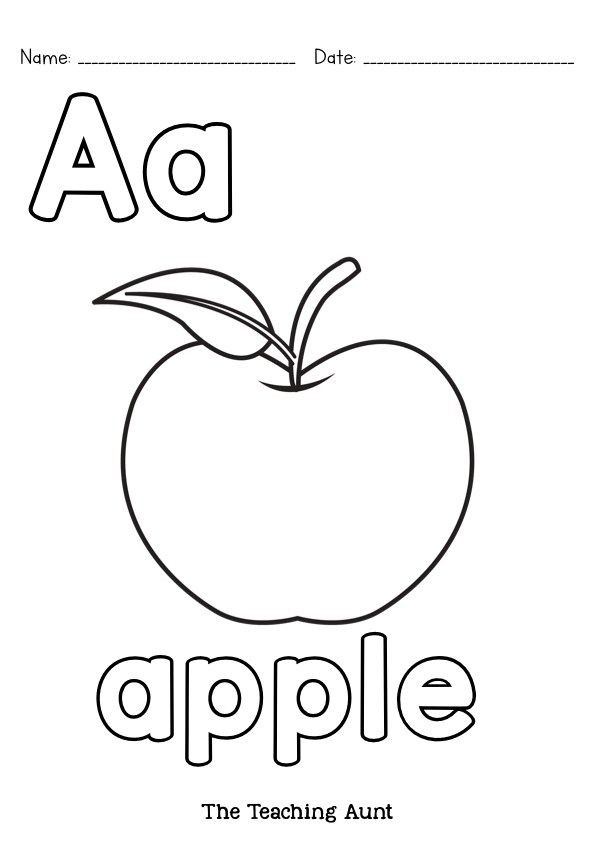 Alphabet colorg pages free prtable