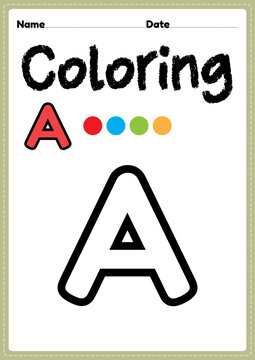 Alphabet coloring pages images â browse photos vectors and video