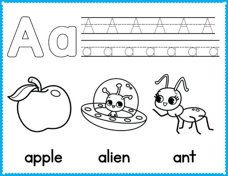 Printable alphabet coloring pages pdf