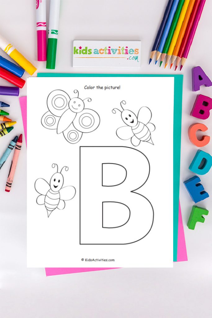 Letter b coloring page free alphabet coloring pages kids activities blog