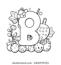 Thousand coloring page alphabet royalty