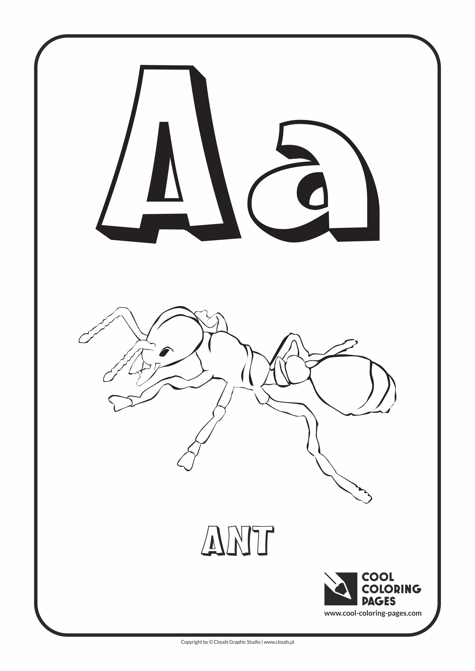 Cool coloring pages alphabet coloring pages