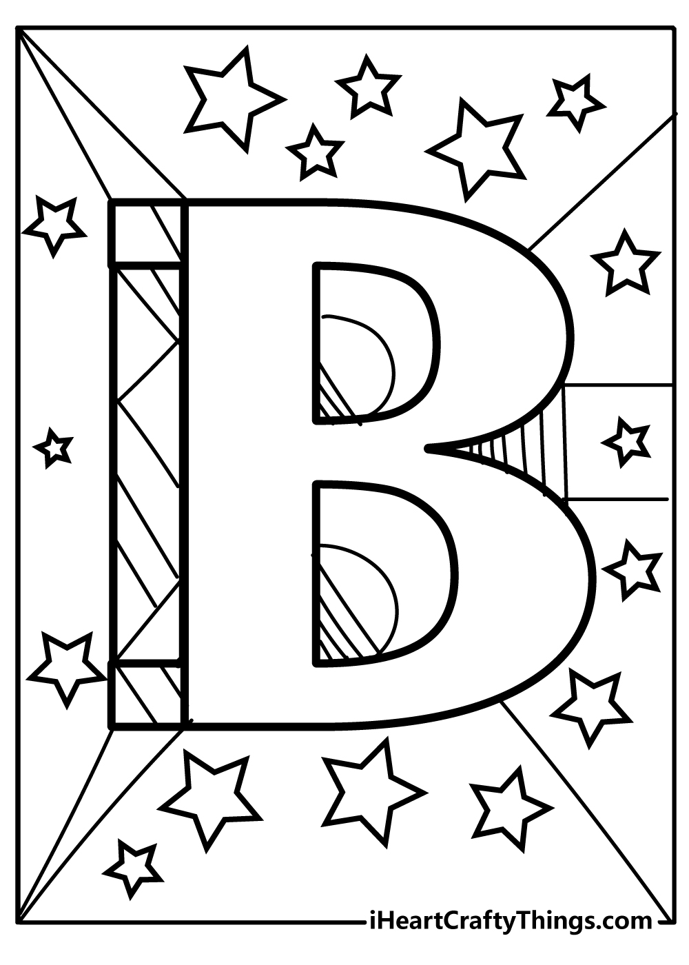 Letter b coloring pages free printables