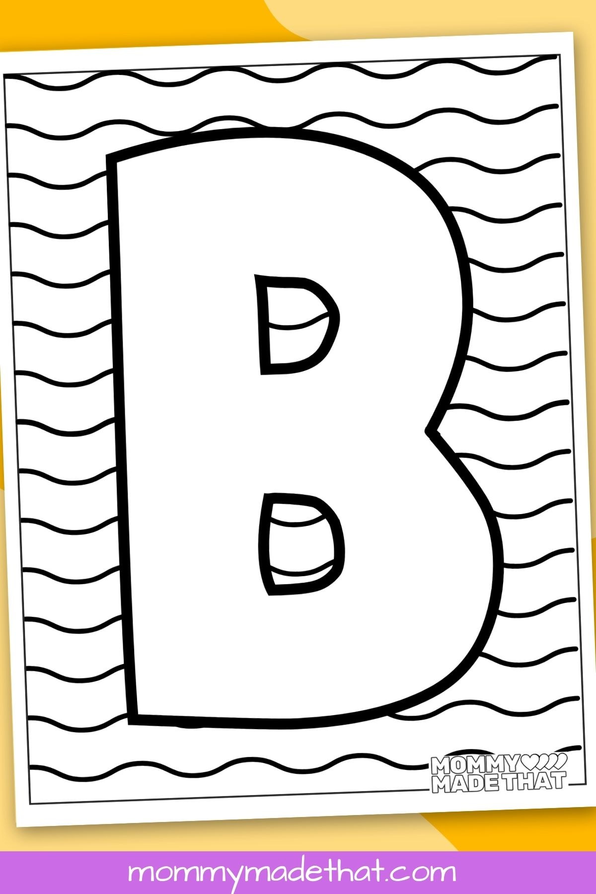 Letter b coloring pages free printable pages