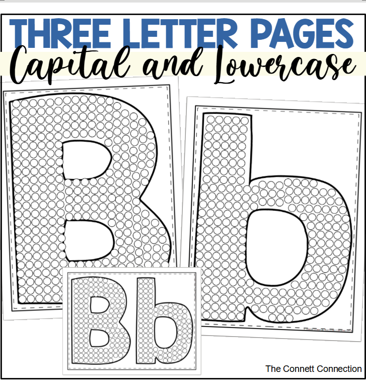 Letter b dot painting activity made by teachers