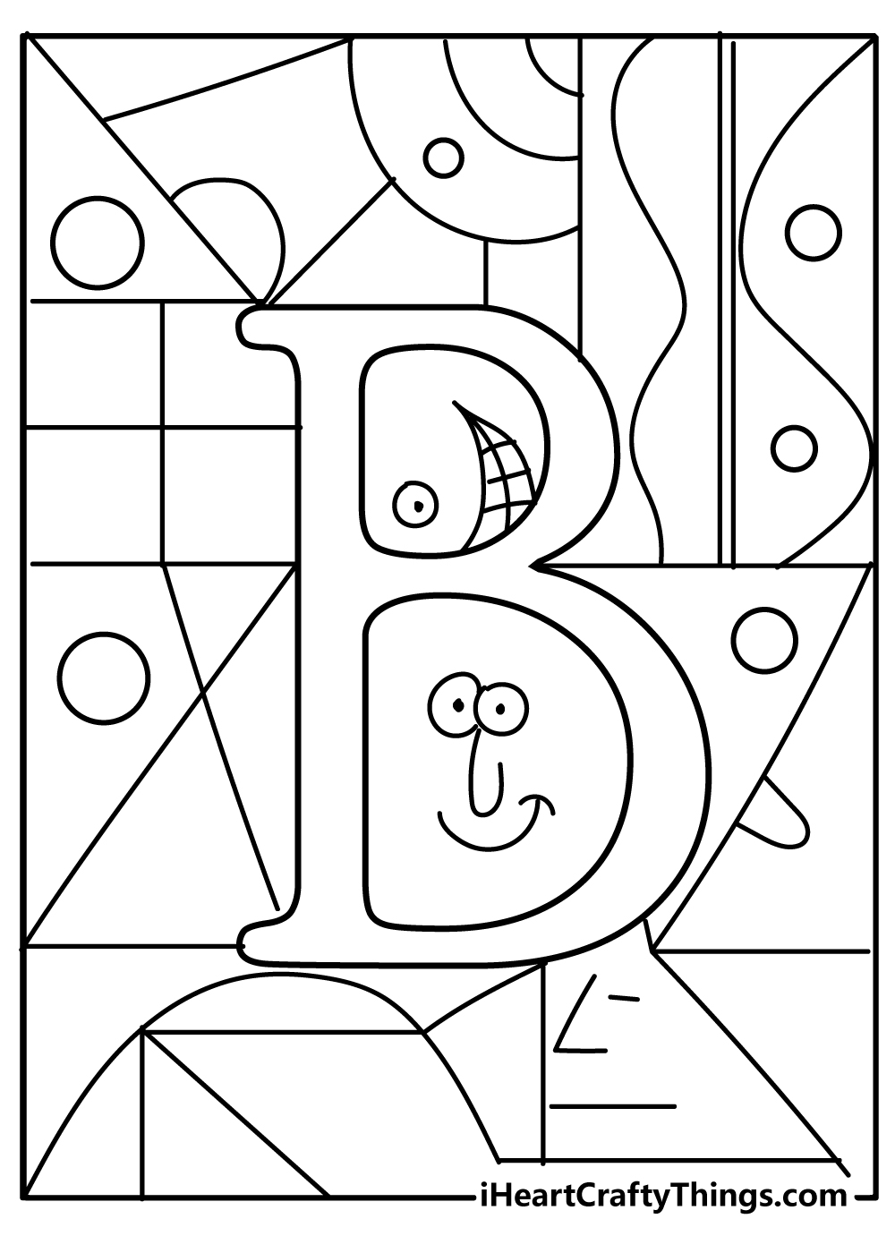 Letter b coloring pages free printables