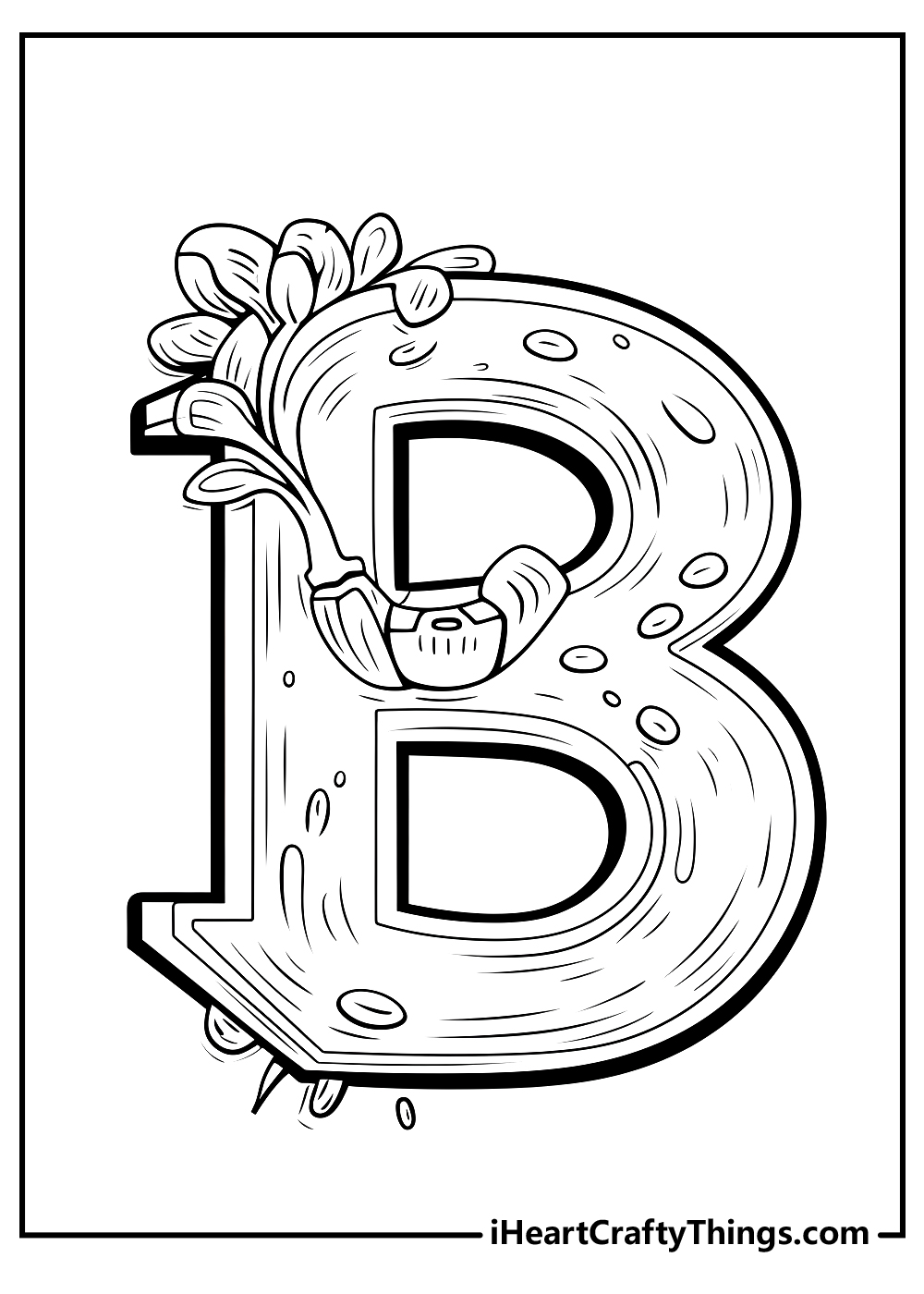 Letter b coloring pages free printables